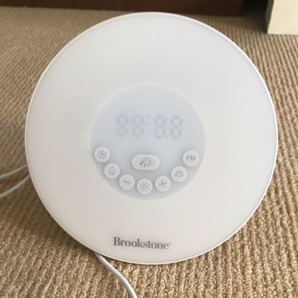 Brookstone Natural Light Alarm Clock.